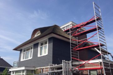 buitenschilderwerk schilder in amersfoort deur ramen muren blauw trap armenschilders.nl